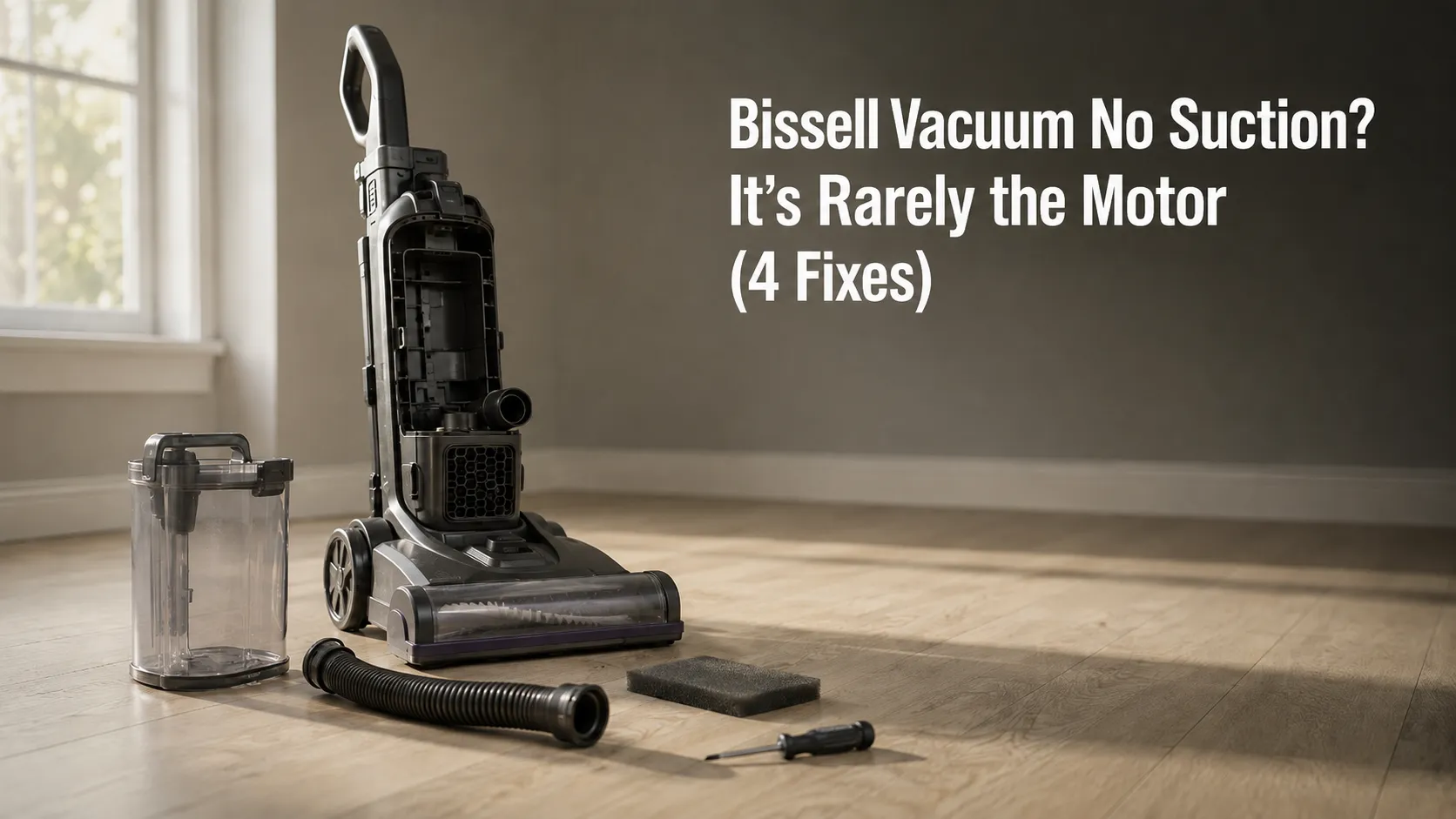 Bissell Vacuum No Suction? It’s Rarely the Motor (4 Fixes)
