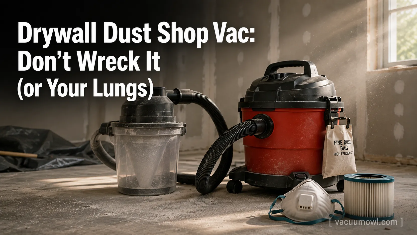 Drywall Dust Shop Vac: Don’t Wreck It (or Your Lungs)