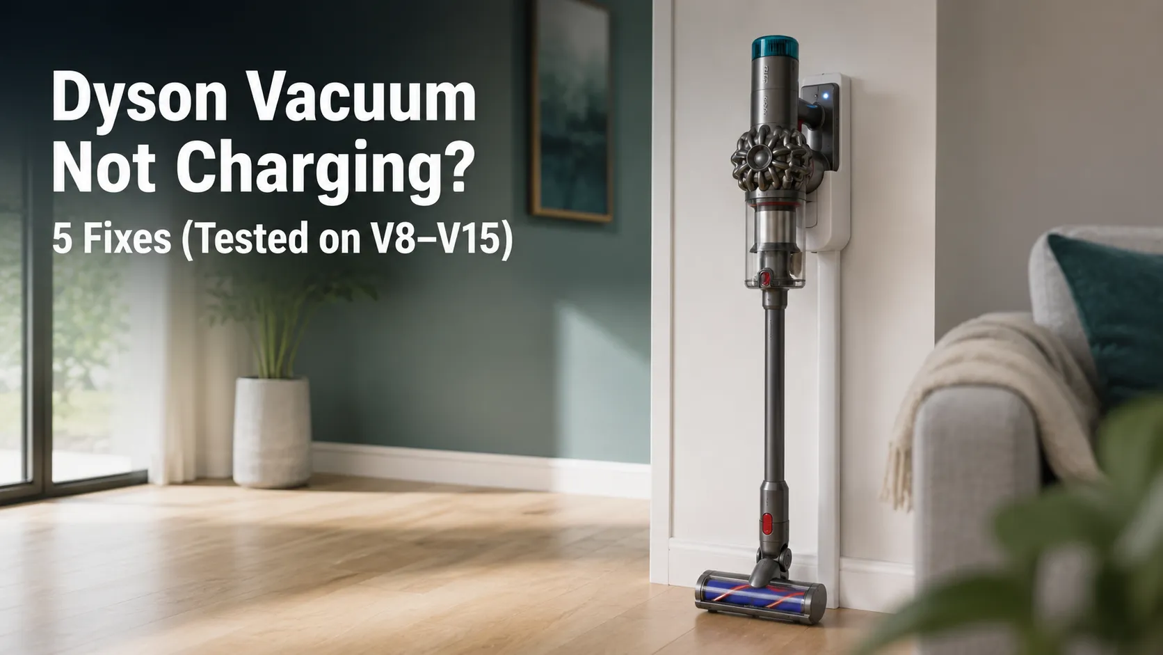 Dyson Vacuum Not Charging? 5 Fixes (Tested on V8–V15)