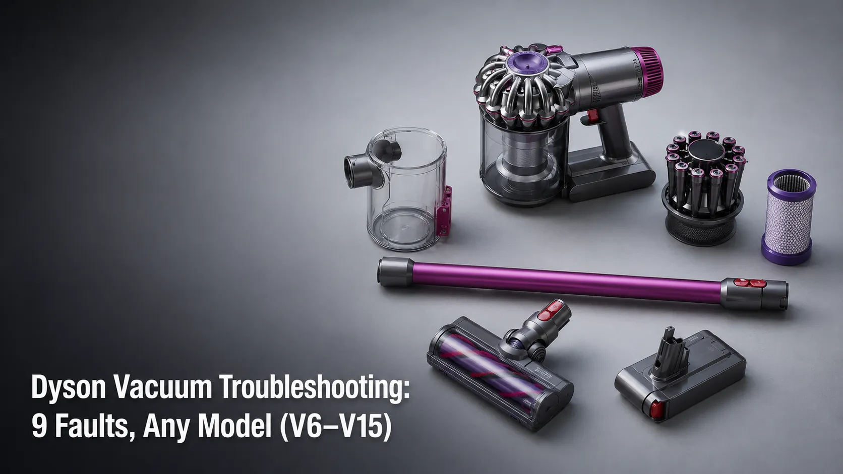 Dyson Vacuum Troubleshooting: 9 Faults, Any Model (V6–V15)
