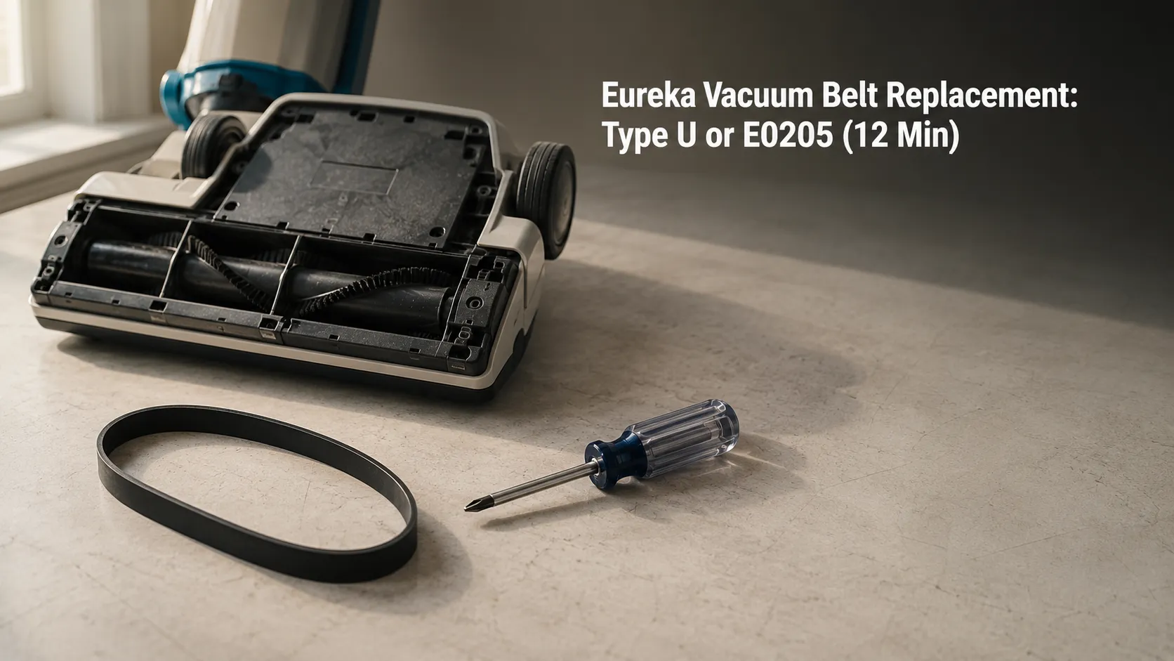 Eureka Vacuum Belt Replacement: Type U or E0205 (12 Min)