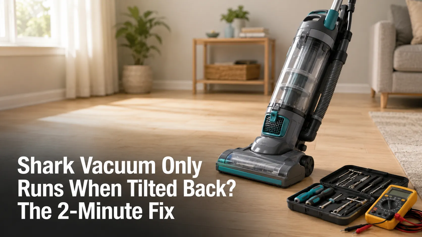 Shark Vacuum Only Runs When Tilted Back? The 2-Minute Fix