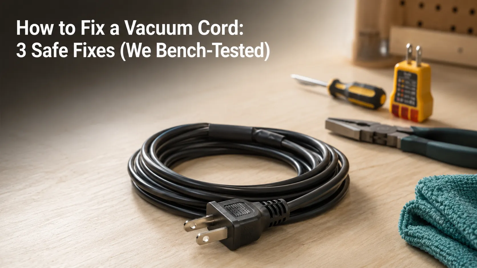How to Fix a Vacuum Cord: 3 Safe Fixes (We Bench-Tested)