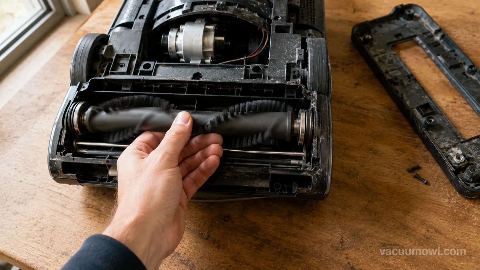 turn the brush roll by hand test to diagnose why a vacuum belt keeps breaking