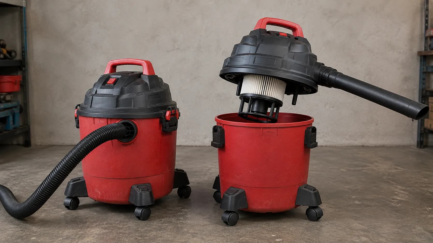 fixed rear blower port versus detachable blower head