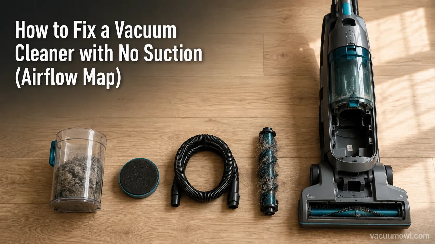 How to Fix a Vacuum Cleaner with No Suction (Airflow Map)
