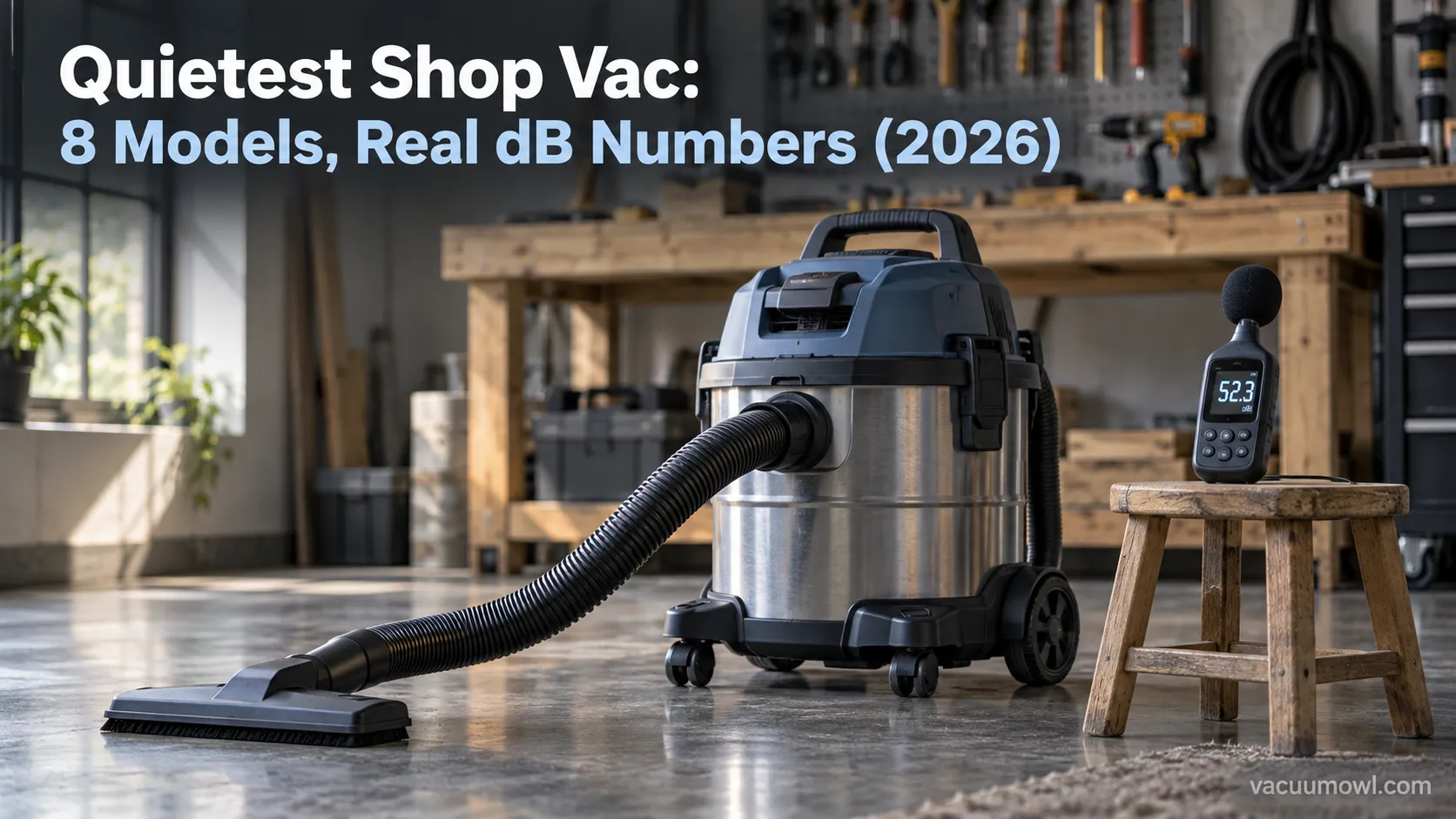 Quietest Shop Vac: 8 Models, Real dB Numbers (2026)