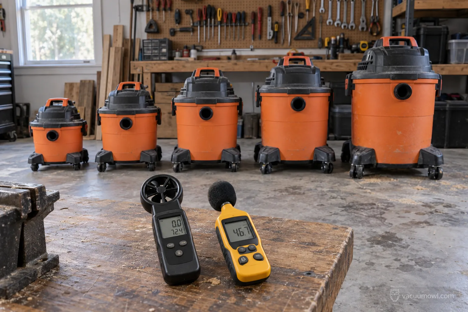 RIDGID shop vac NXT lineup tested side by side from 4 to 16 gallon
