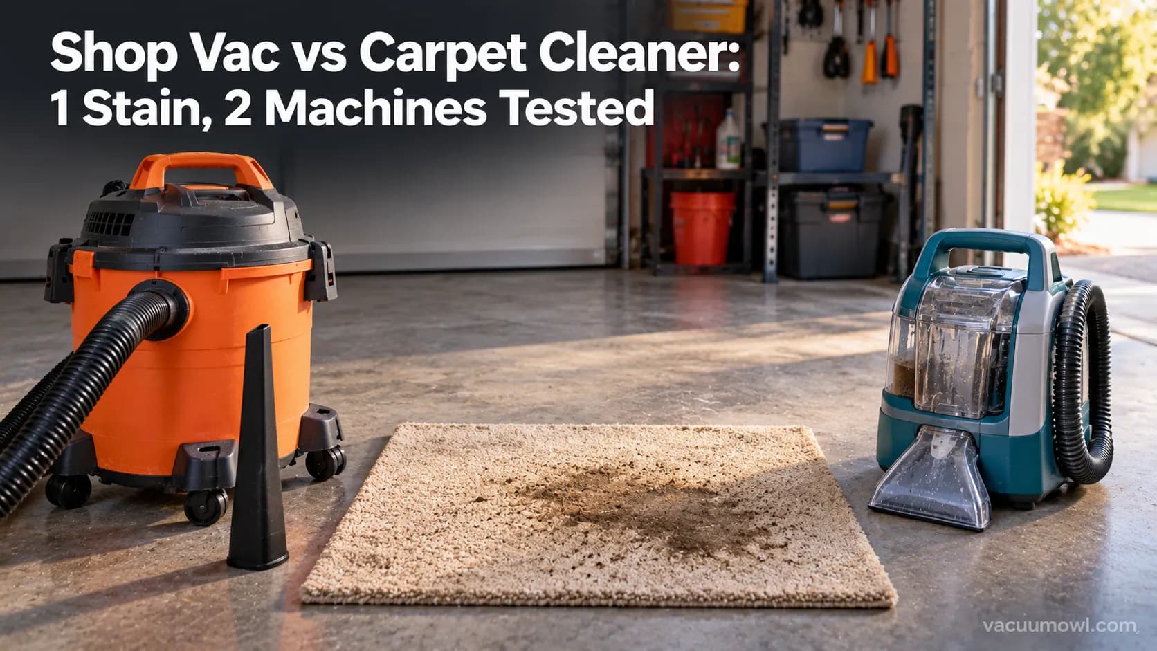 Shop Vac vs Carpet Cleaner: 1 Stain, 2 Machines Tested